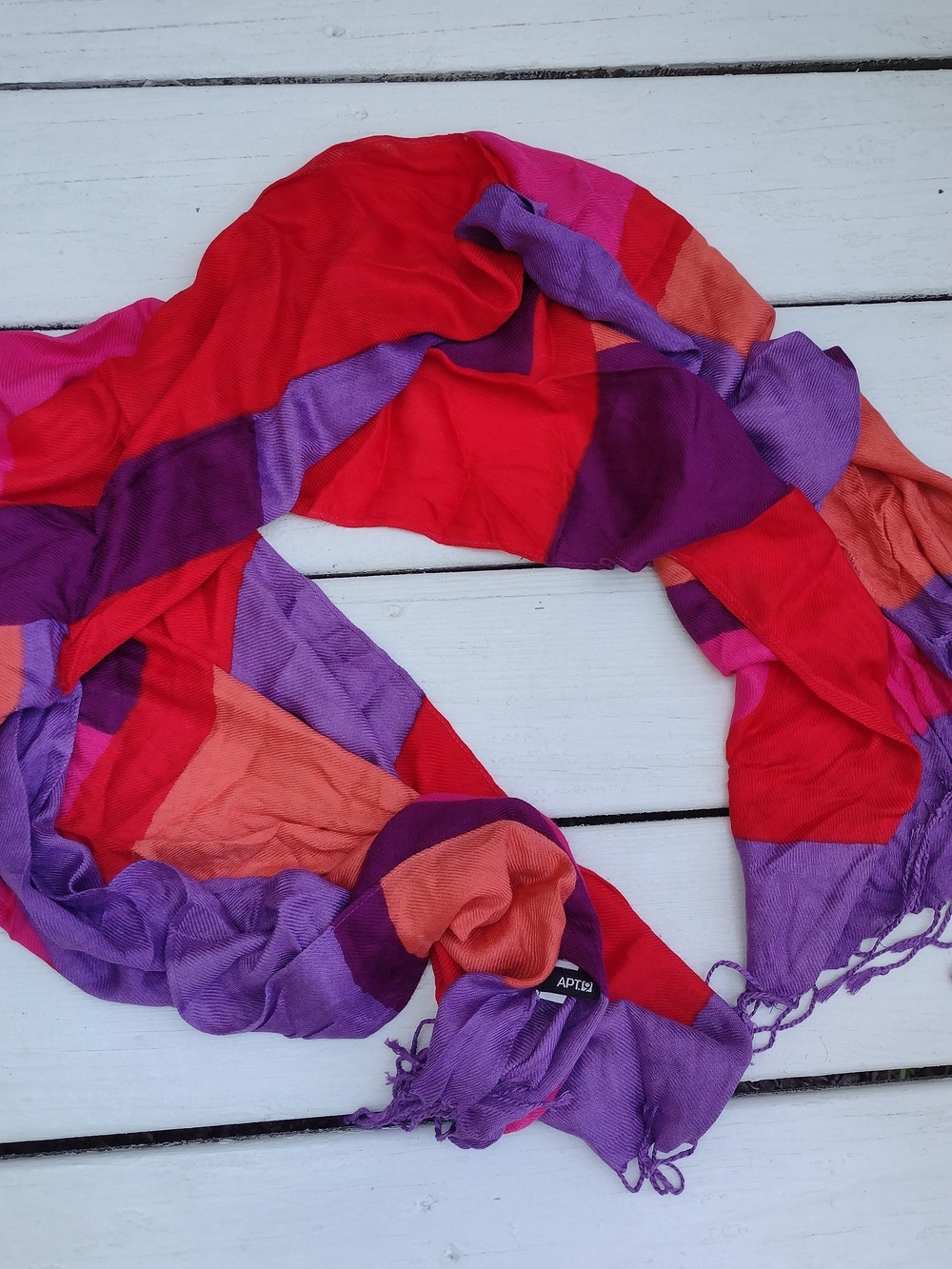 Apt.9 Vibrant Color Block Womens Scarf